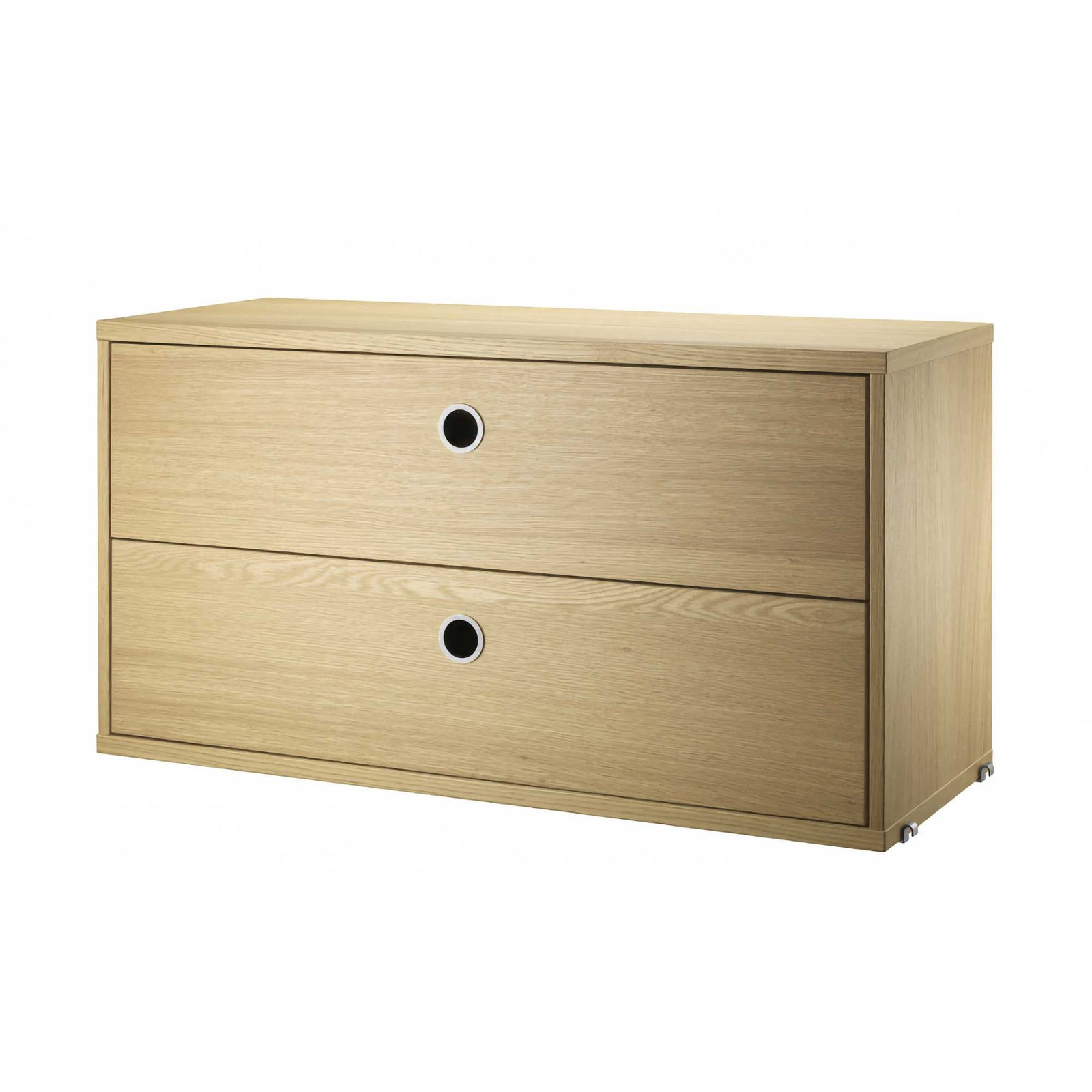 String 2-Drawers Chest (d30xw78x42cmh), Oak