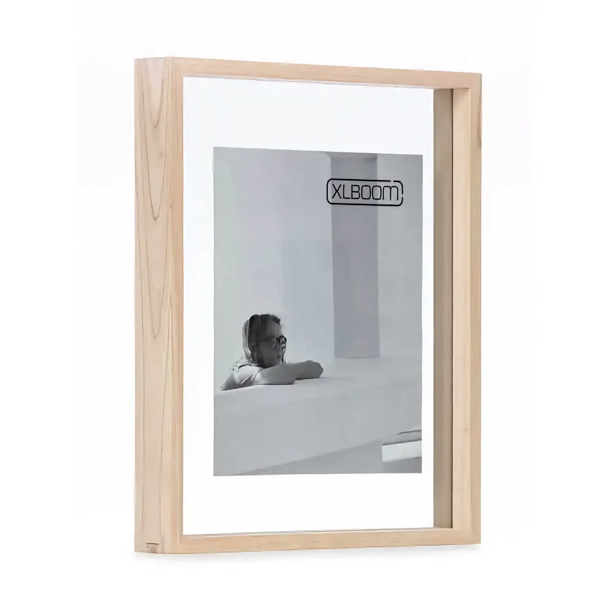 XL Boom Floating Box photo frame , timber