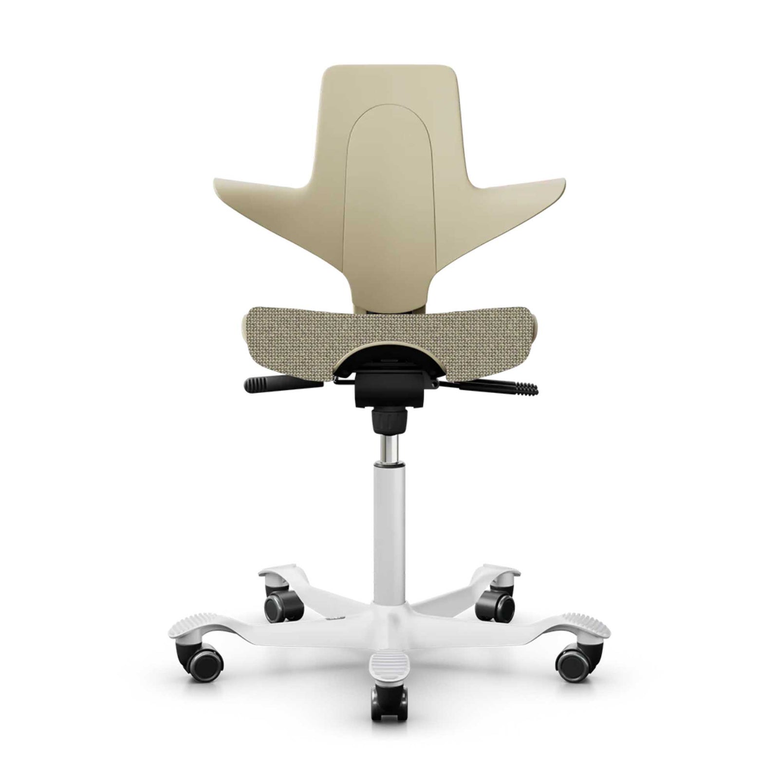 Hag Capisco Puls 8020 fabric, cura sand/white