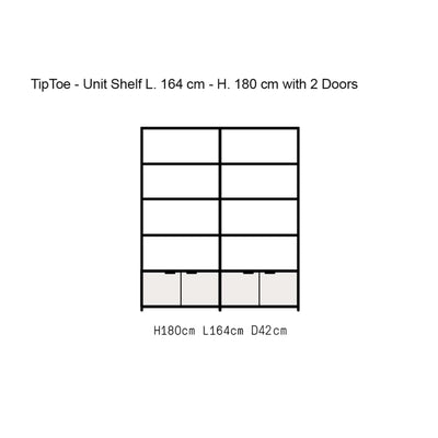 Tiptoe UNIT shelf 2 column