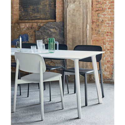 HAY Cph Deux 210 table L140xW75, stone grey/oak