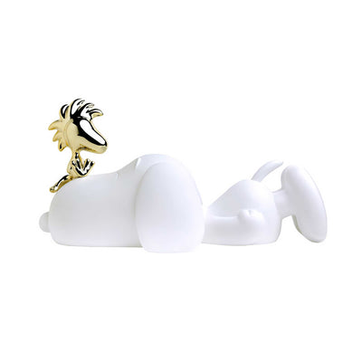 Leblon Delienne Snoopy & Woodstock (33cm), Matt White & Gold