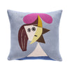 Jules Pansu Jacquard Cushion, Femme au chapeau 1935