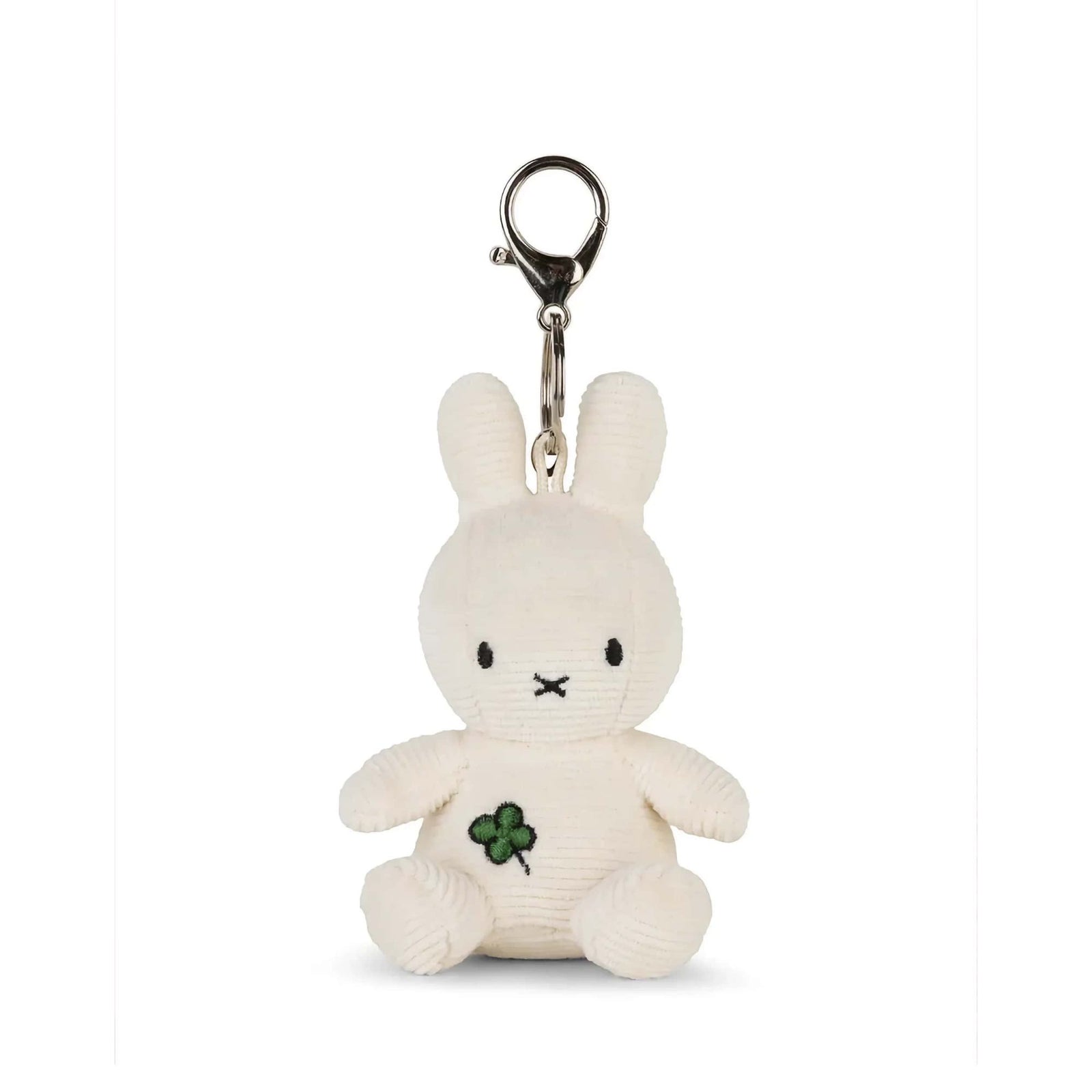 Bon Ton Toys Miffy Four Leaf Clover Keychain, Off-White