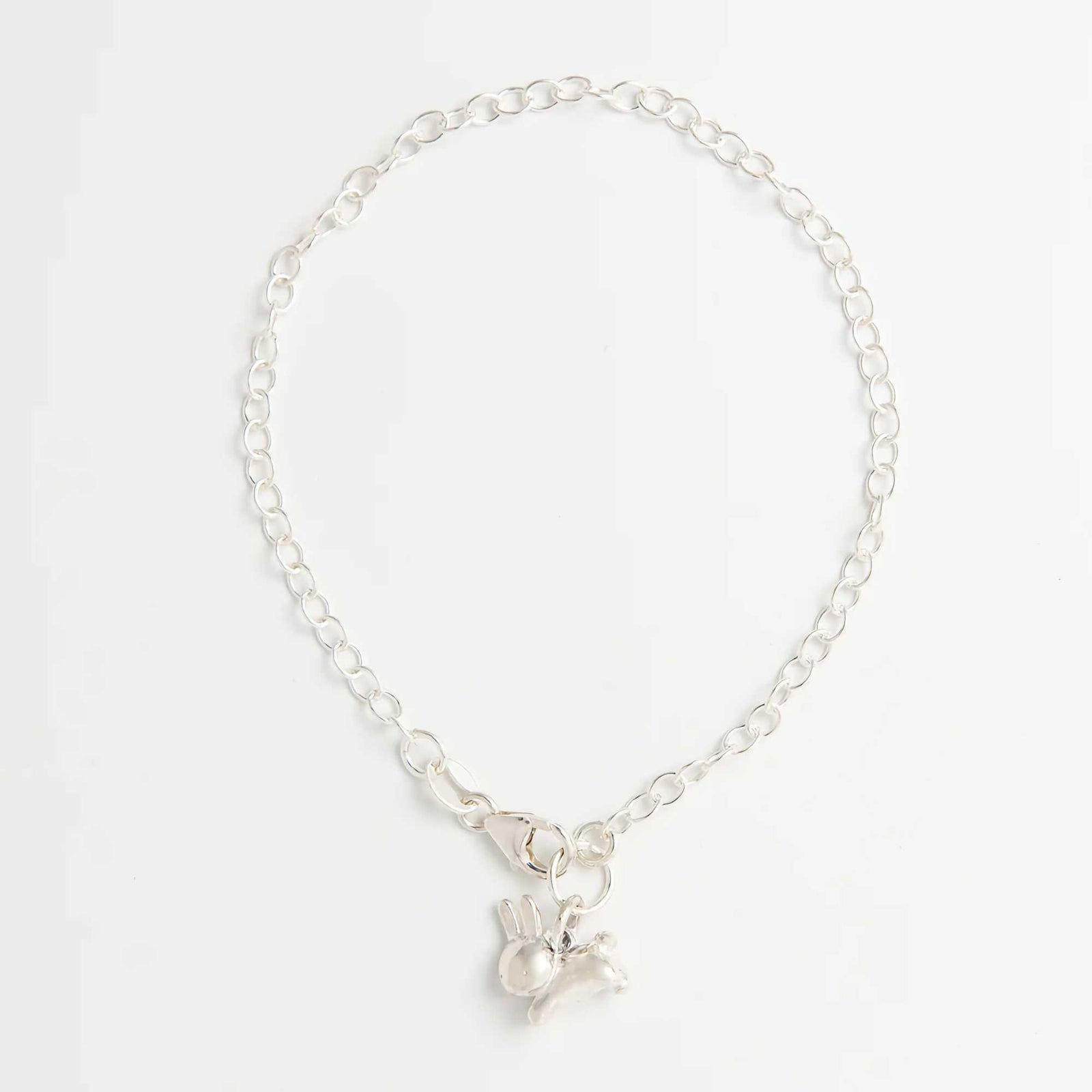 Miffy Leaping Rabbit Charm Bracelet, 925 Sterling Silver