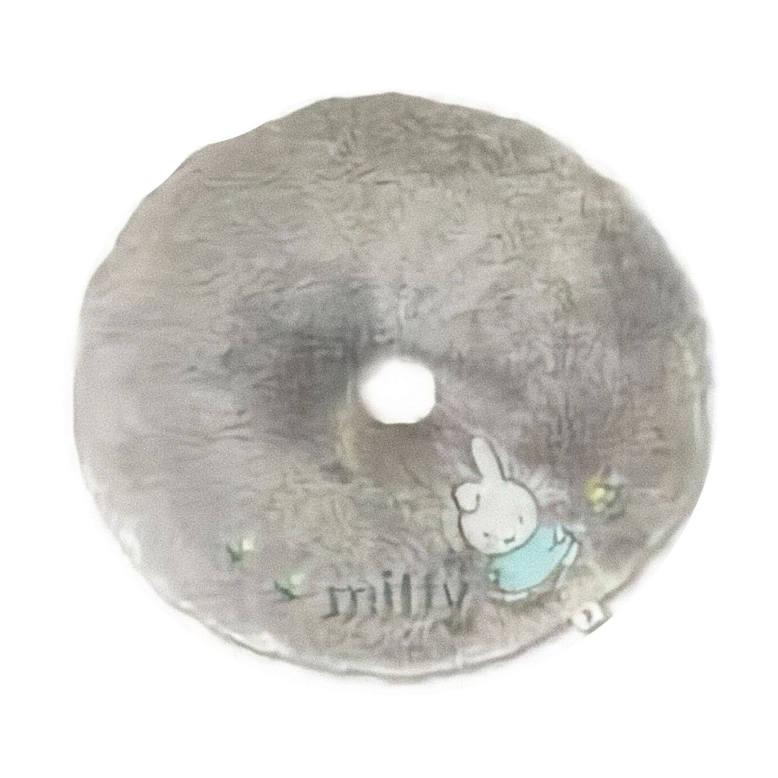 Miffy round cushion, grey