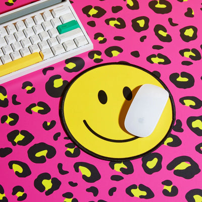 Happy Face desk mouse pad