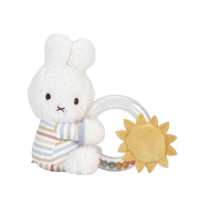 Miffy Vintage Stripes ring rattle
