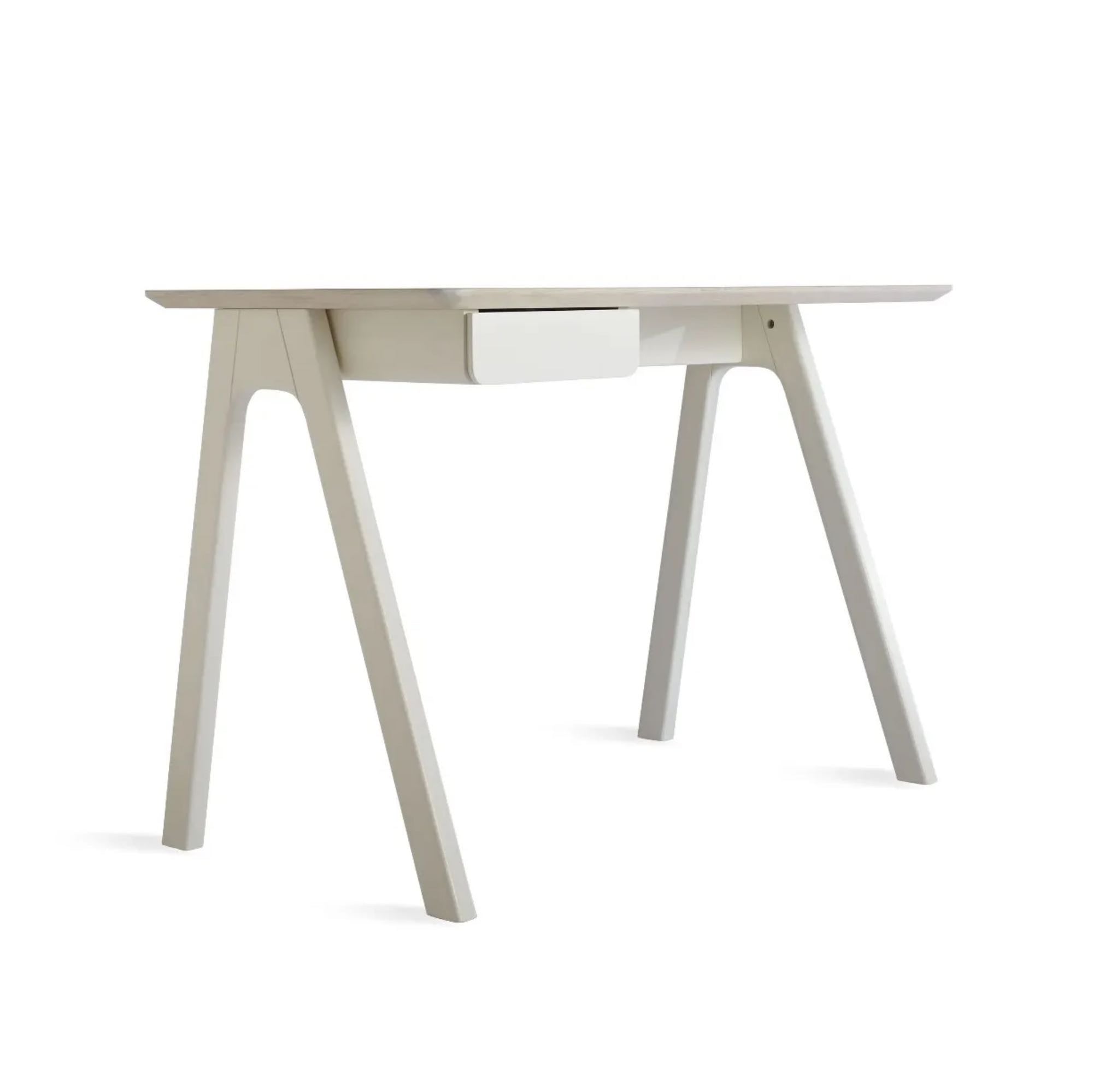 Blu Dot Stash desk, Whitewashed ash/White