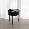 ex-display | Woud Arc side table, black painted ash