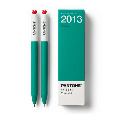 PANTONE® x Kaco gel ink pen set of 2, emerald