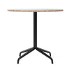 Harbour Column table round with star base Ø80, black/kunis breccia stone