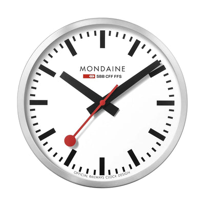 Mondaine wall clock ø40, silver