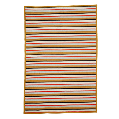 Hubsch Pavilion plaid, strip orchre/multicolor