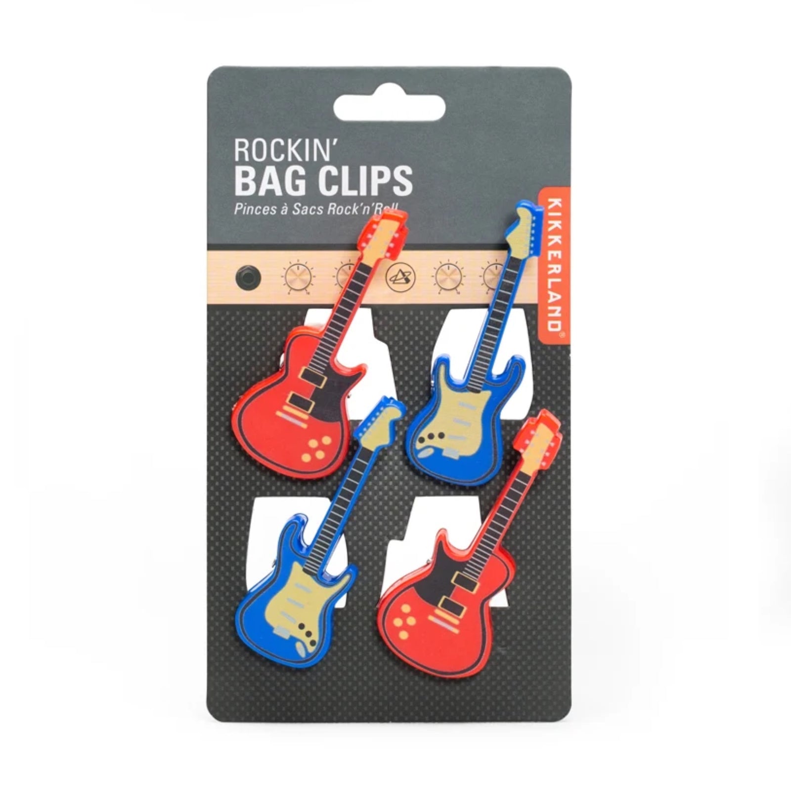 Kikkerland Rockin' bag clips, set of 4