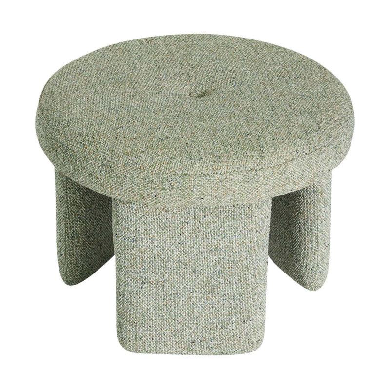 Hubsch Rocco Pouffe, light green