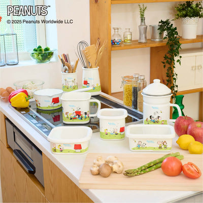 Yutaka Horo x Snoopy Greenfield series enamel square pot