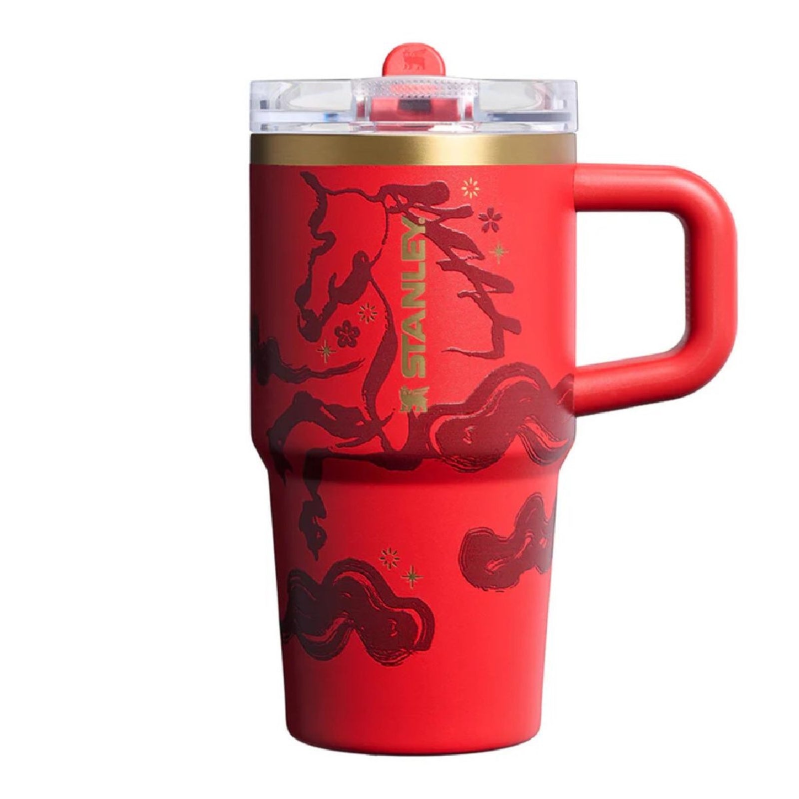 Stanley Quencher Protour flip straw lid tumbler 20oz, red stallion