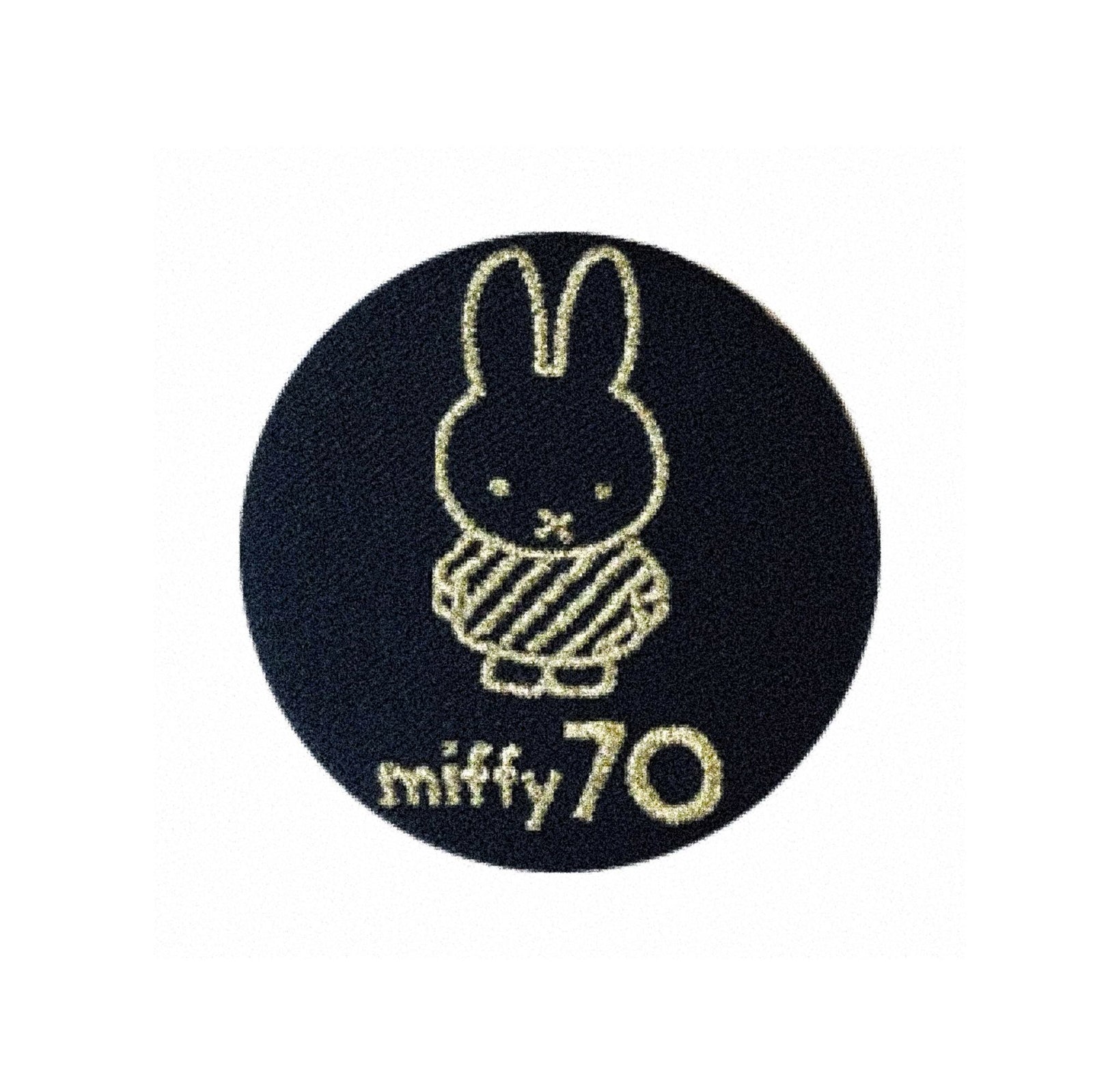 Miffy 70-Year Anniversary pin, gold black