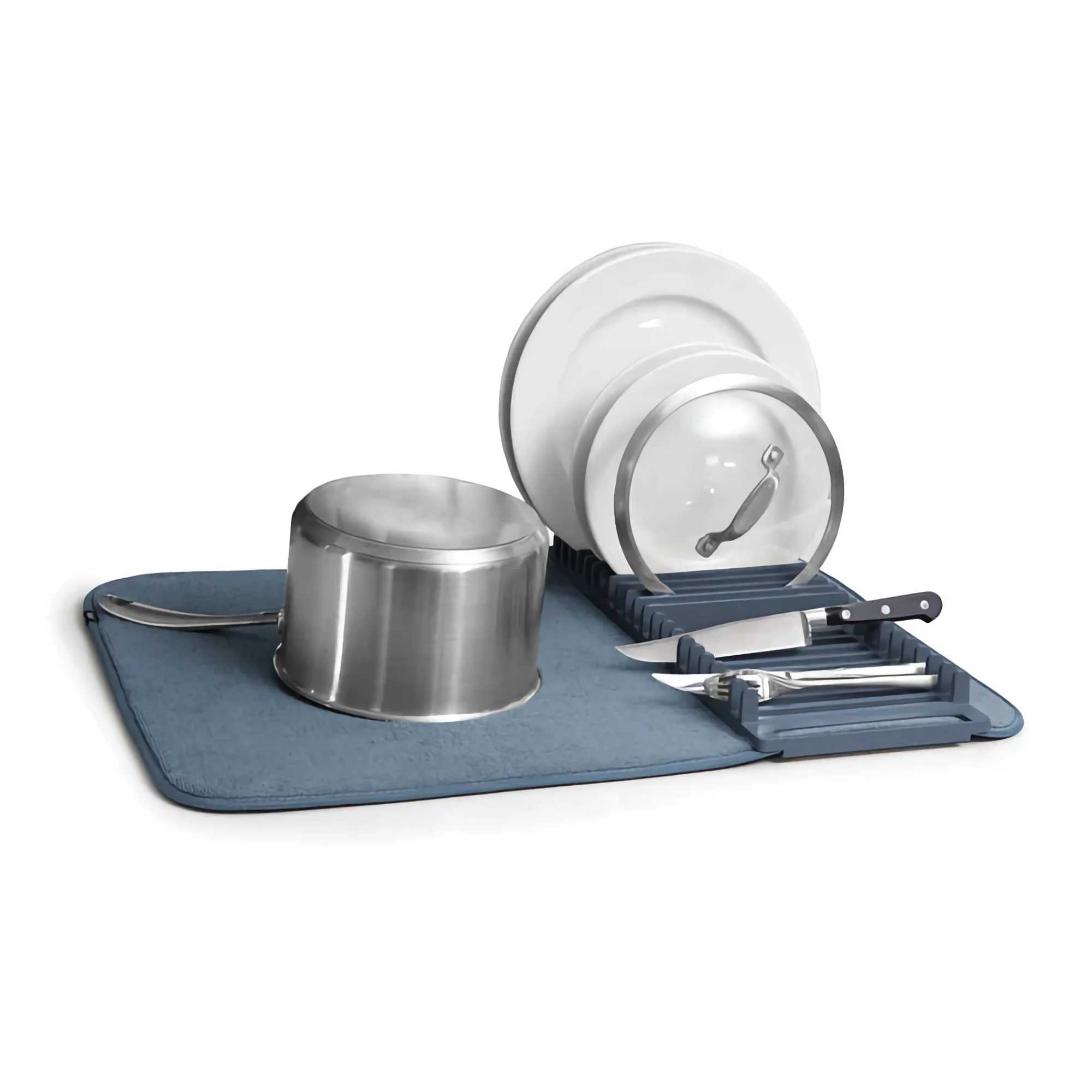 Umbra Udry Dish Rack with Drying Mat