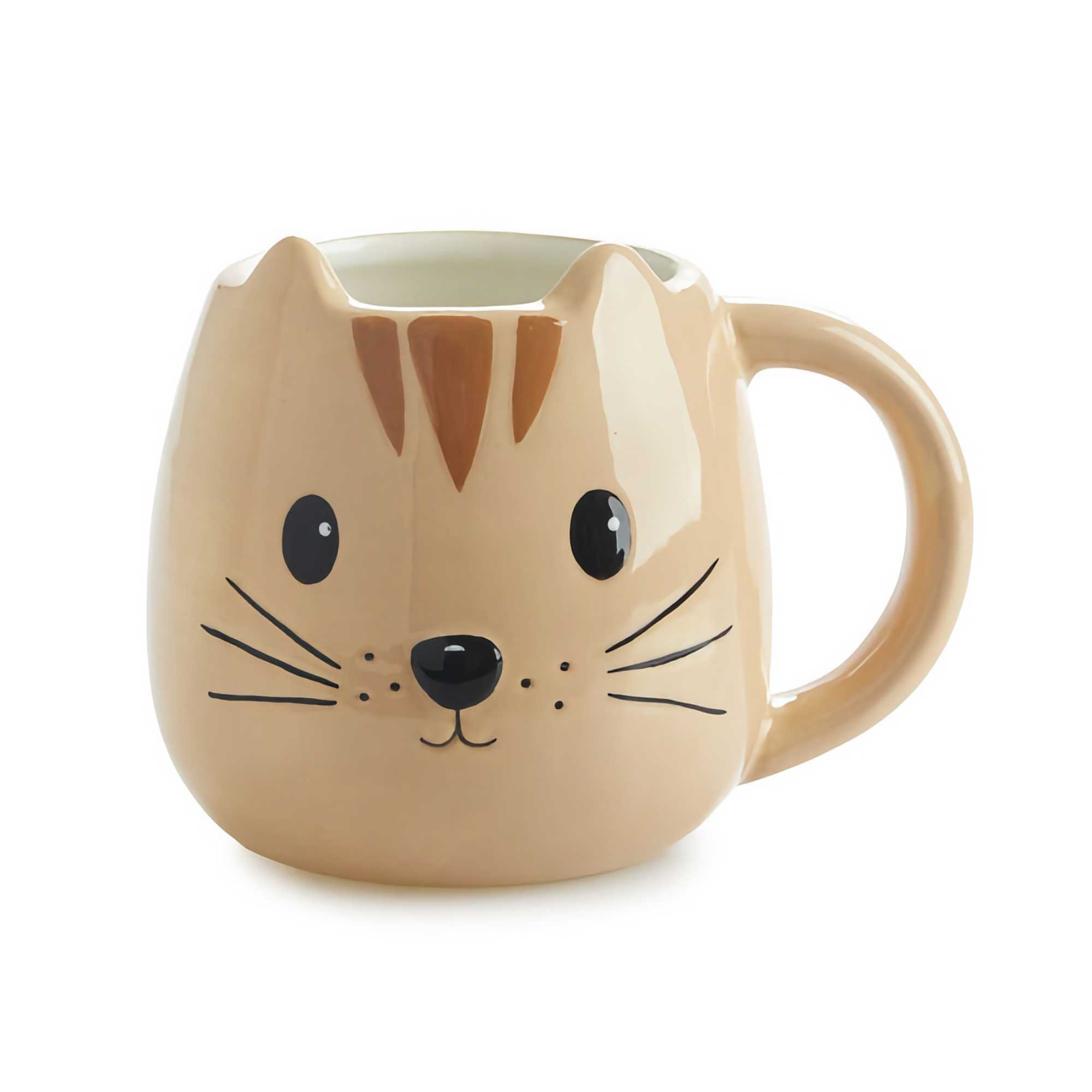 Balvi Ceramic Mug 400ml, Brown Kitty