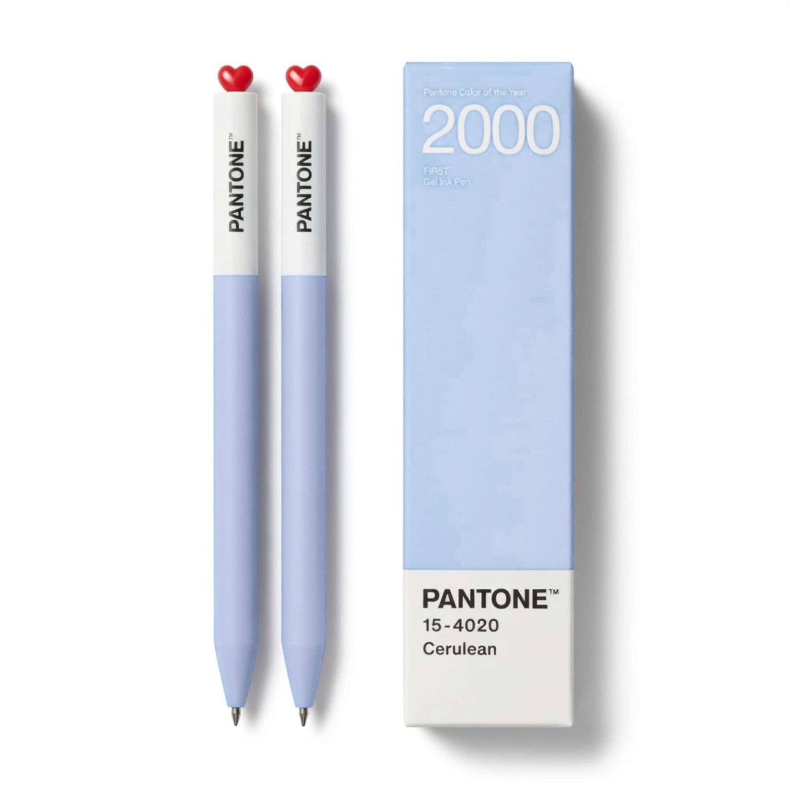 PANTONE® x Kaco gel ink pen set of 2, cerulean