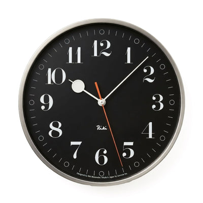 Lemnos RIKI Ring wall clock, black