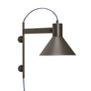 Hubsch Studio wall light, brown