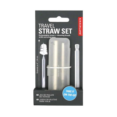 Kikkerland Travel Straw Set