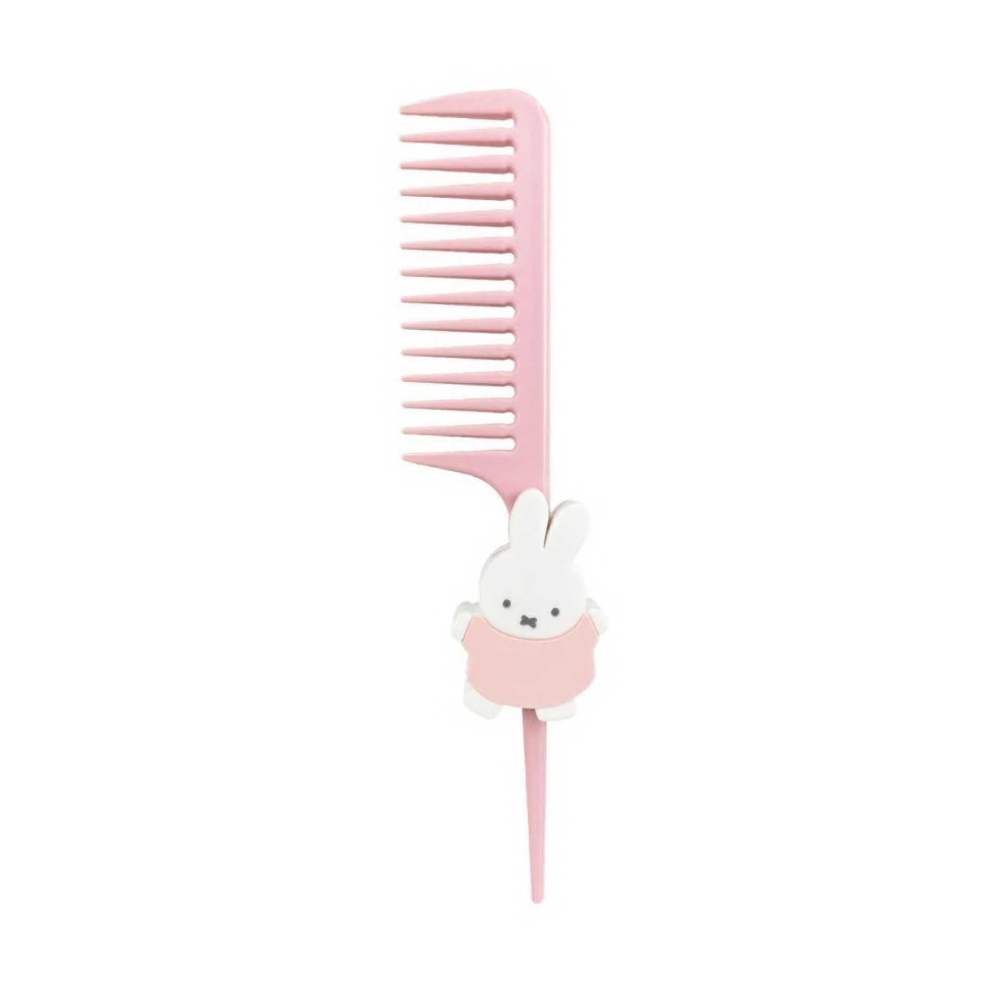 Miffy Hair Comb Treatment Comb Holder Set, Pink