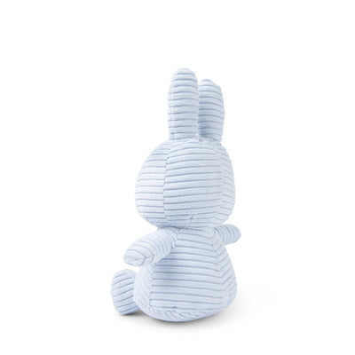 Miffy ECO Corduroy Sitting plush 23cm, ice blue