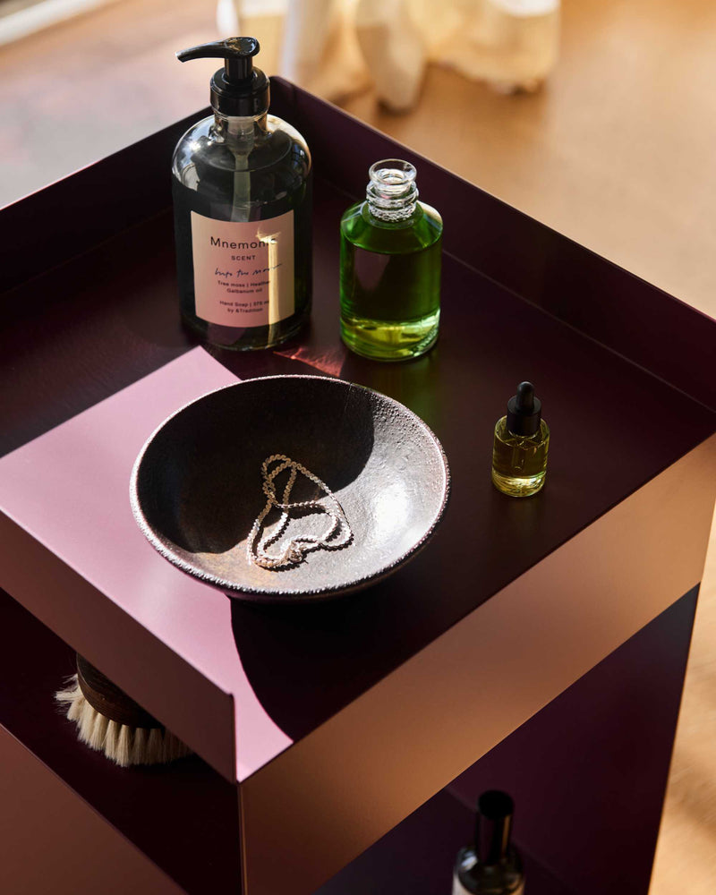 refurbished | &Tradition Rotate SC73 side table, dark plum