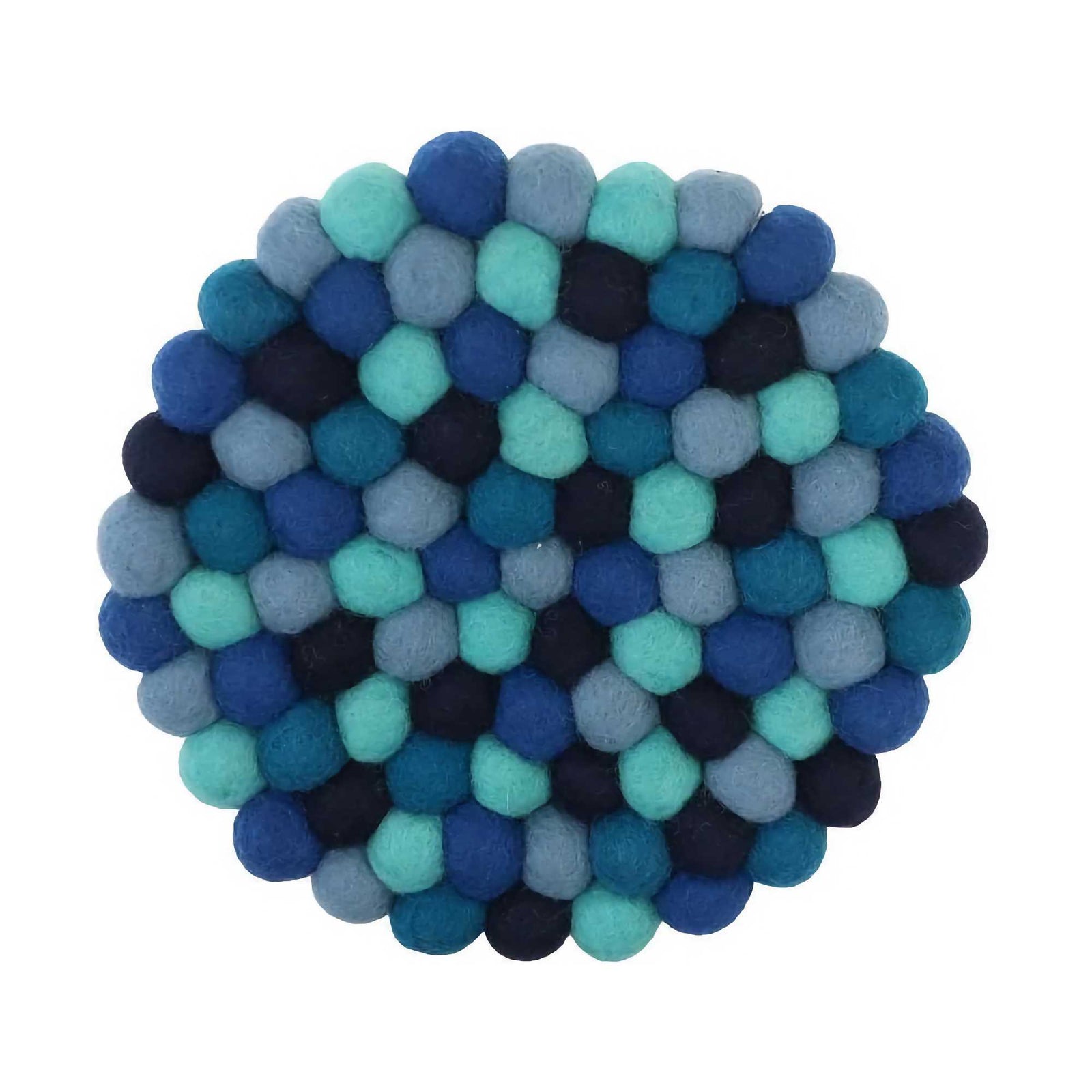 Marushin Pokopoko Round pot trivet, blue