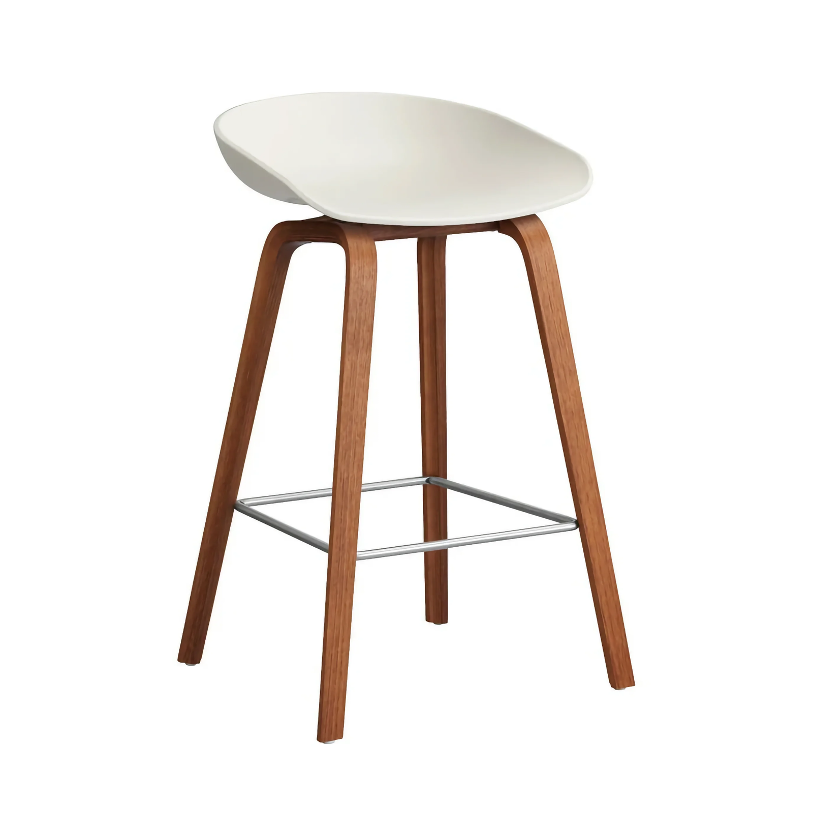 Hay About A Stool AAS32 LOW counter stool (65cm), melange cream/walnut