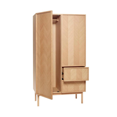 Hübsch Herringbone wardrobe large, natural