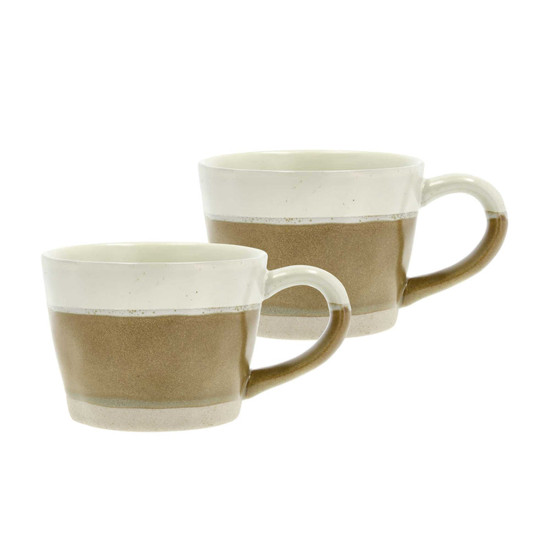 Villa Collection Denmark Evig Mug set of 2, brown/cream