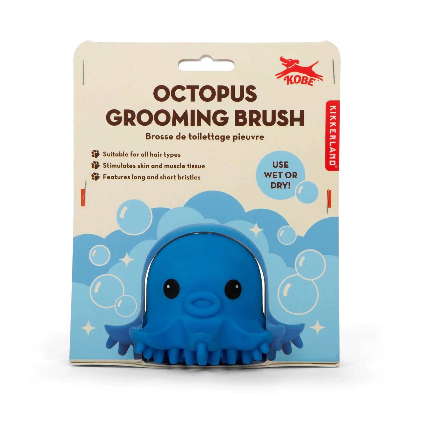 Kikkerland Kobe Octopus grooming brush