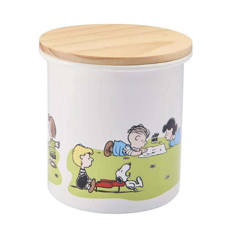 Yutaka Horo x Snoopy Greenfield series enamel canister