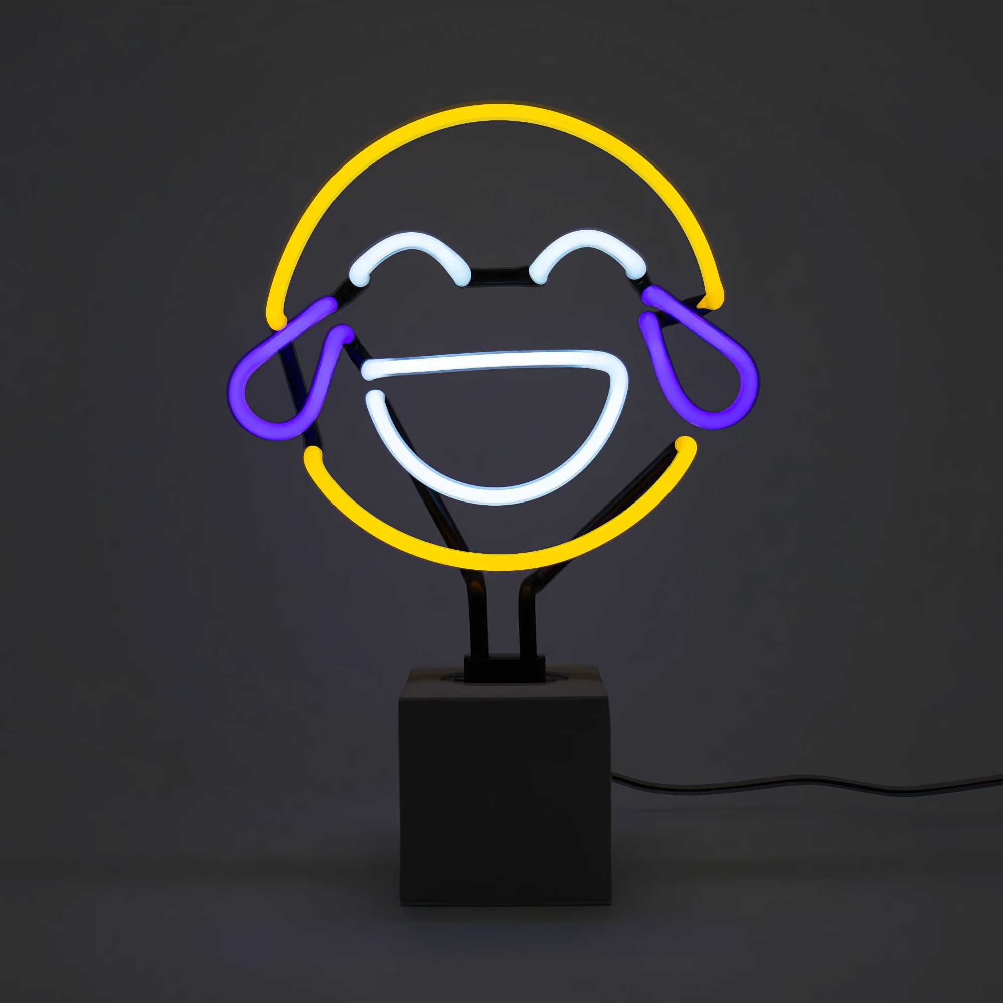 Locomocean Neon Art, laugh emoji
