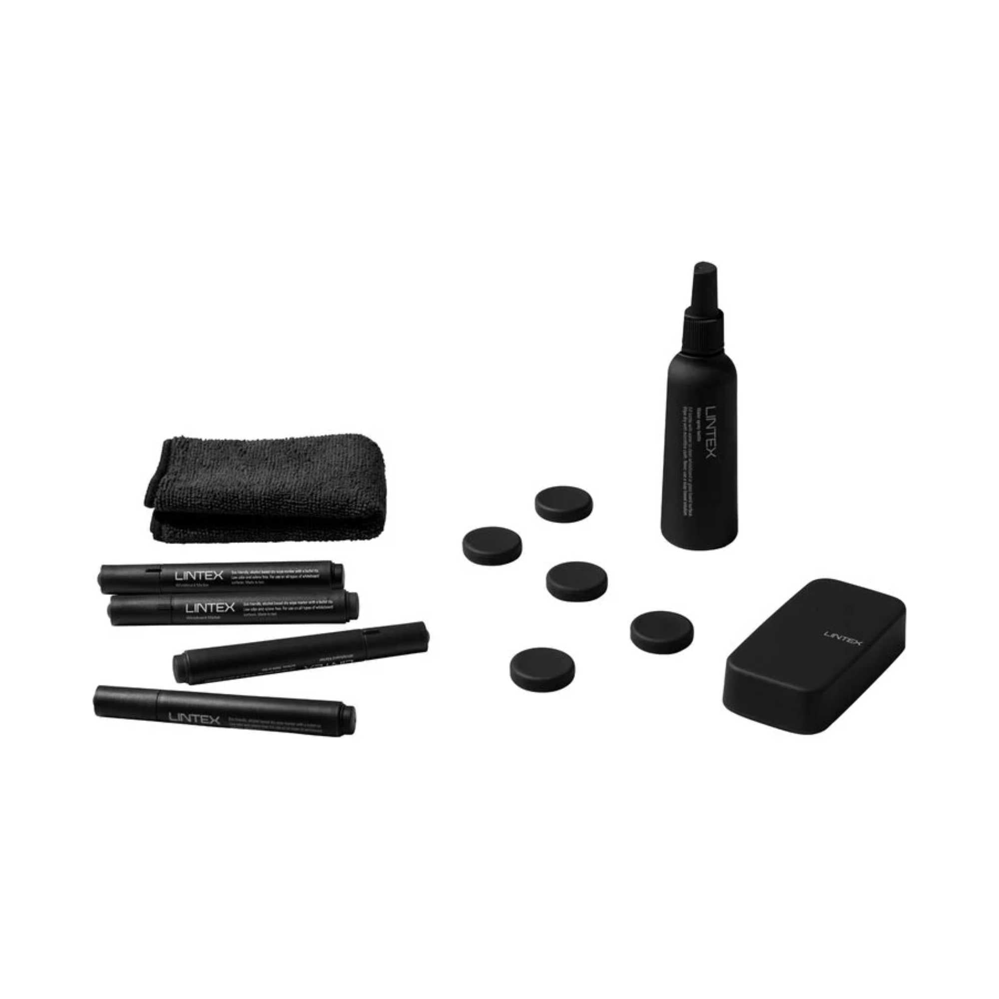 Lintex Magnetic Accessory Writing Board Kit Set, Black