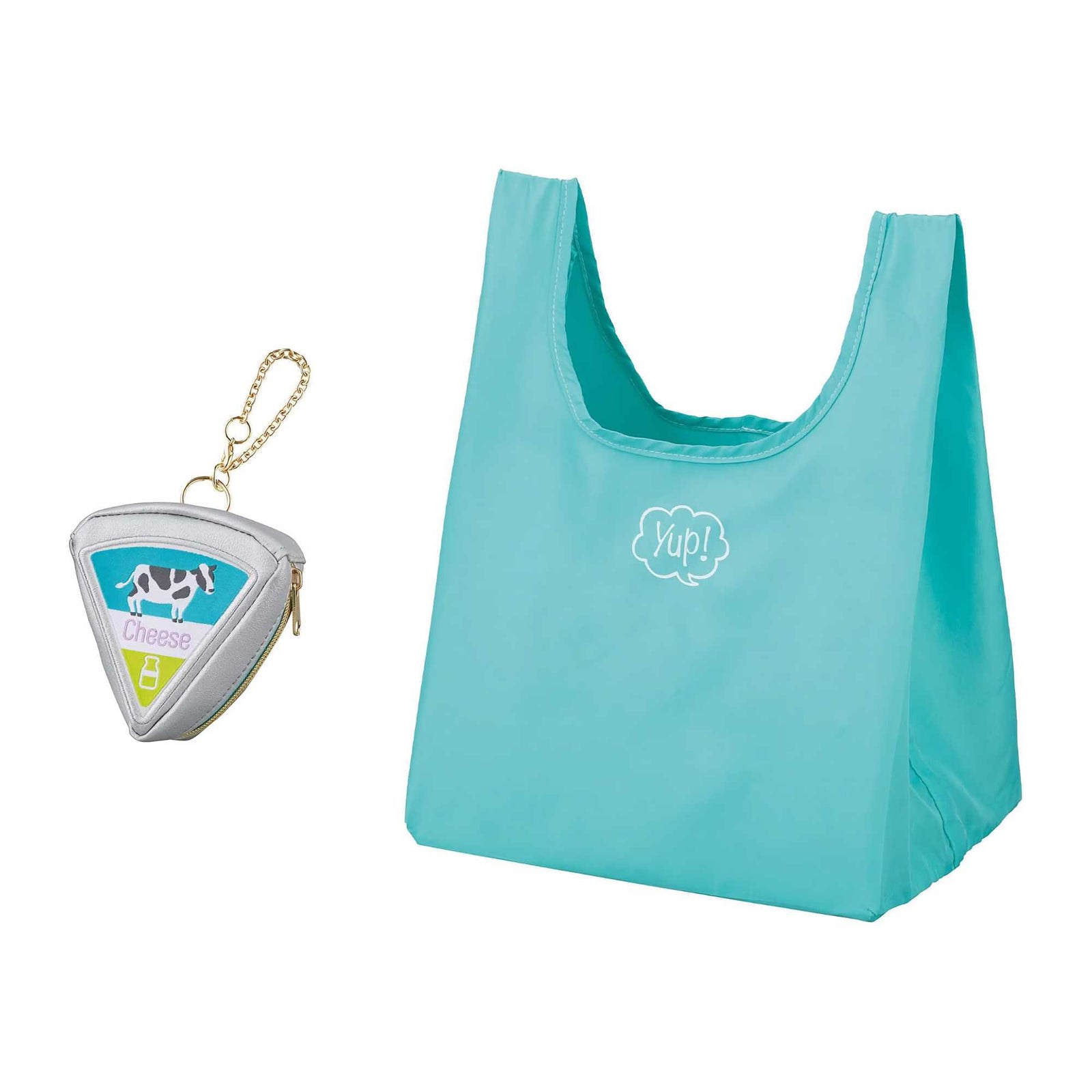 Marushin Yup! Shopping Tote w. Carrying Pouch, Process Chesse