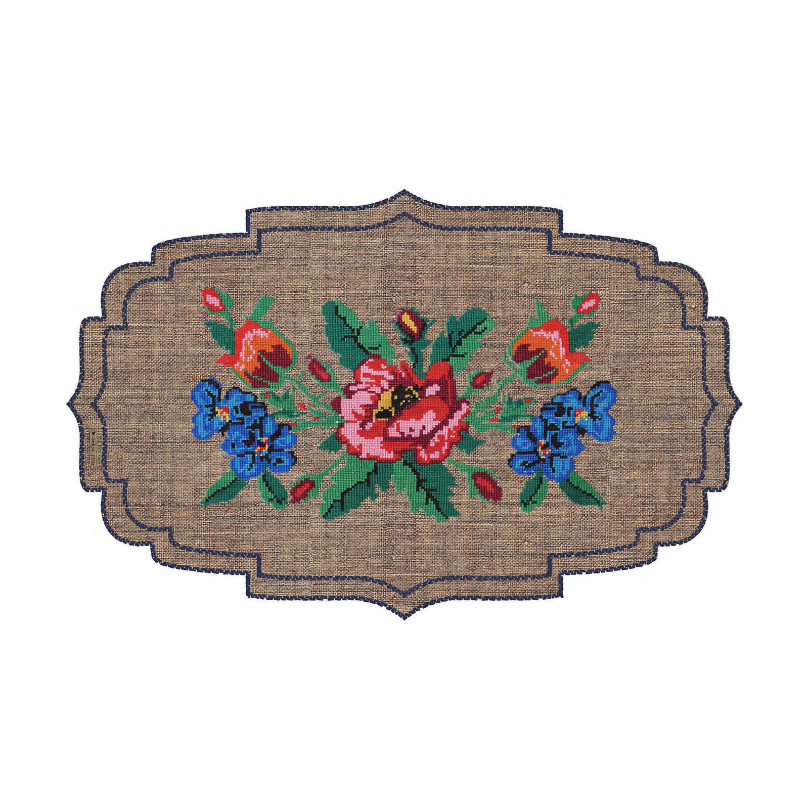 Beija Flor Gobelin Natural Cutout Vinyl Placemat