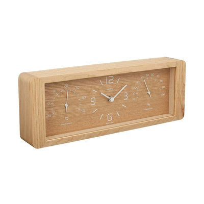Lemnos Yokan table clock, natural