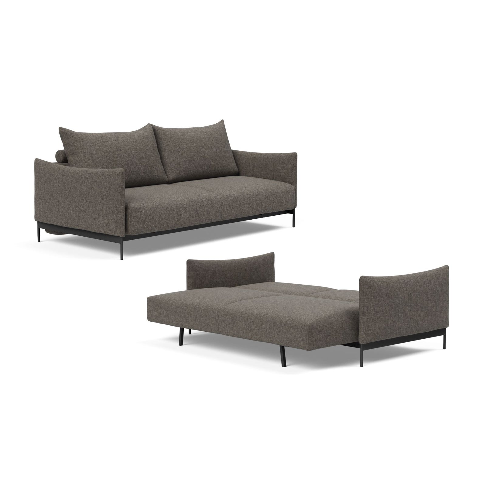 Innovation Living Malloy sofa bed, 216 flashtex dark grey