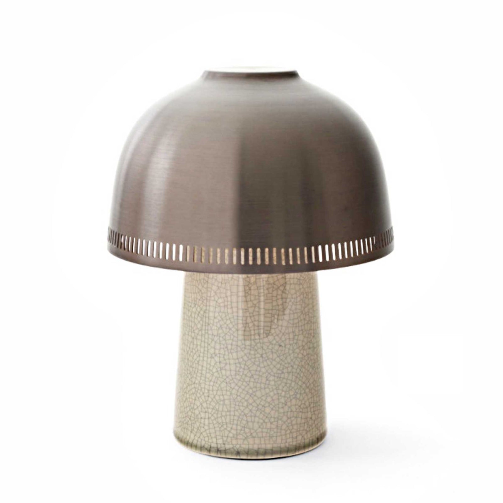 &Tradition Raku SH8 rechargeable lamp, beige grey