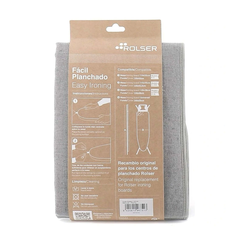 Rolser K-Uno ironing board cover, grey