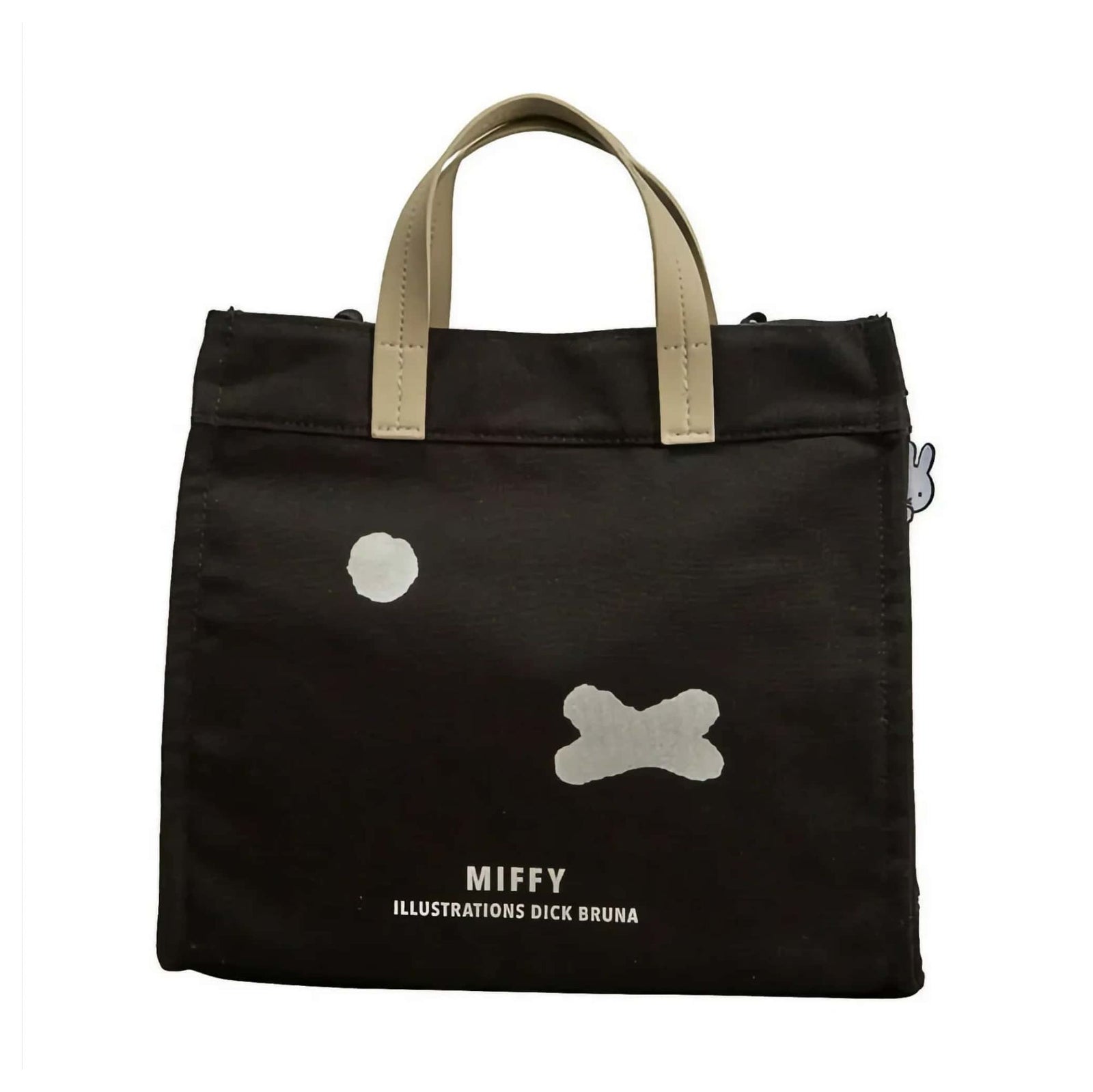 Miffy Canvas tote bag, silver face