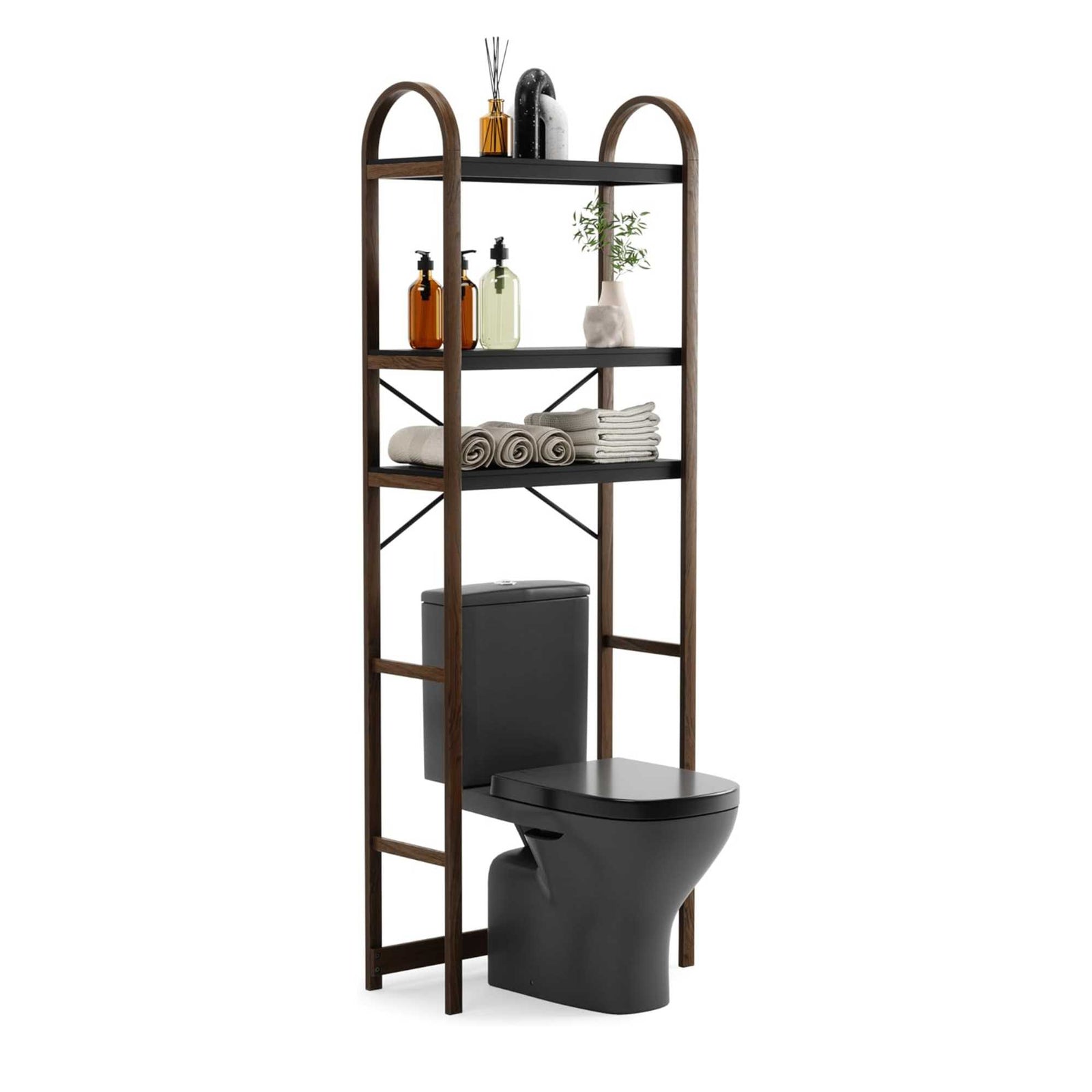 Umbra Bellwood Over The Toilet shelf, walnut