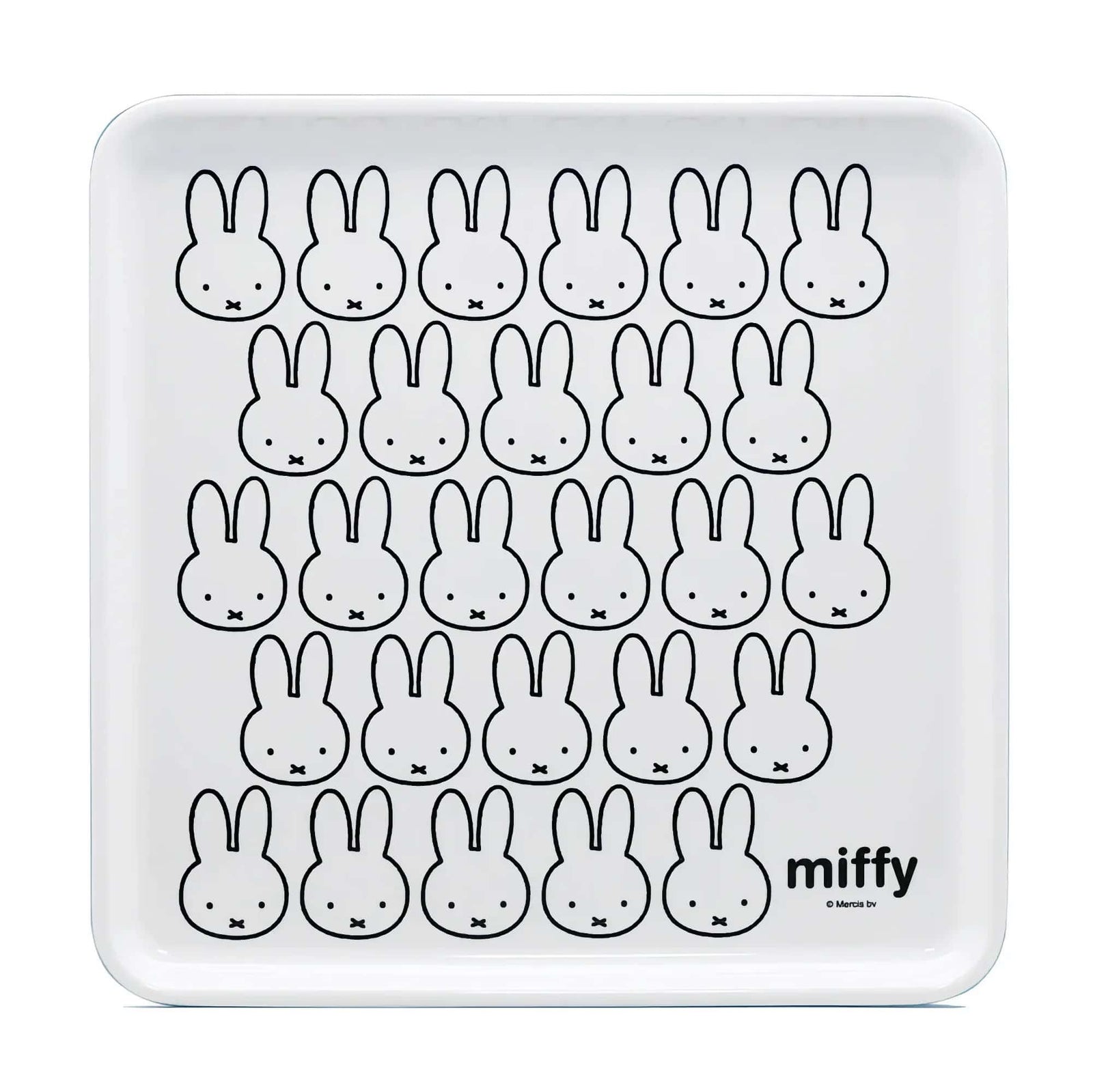 Miffy Face Series square tray, many