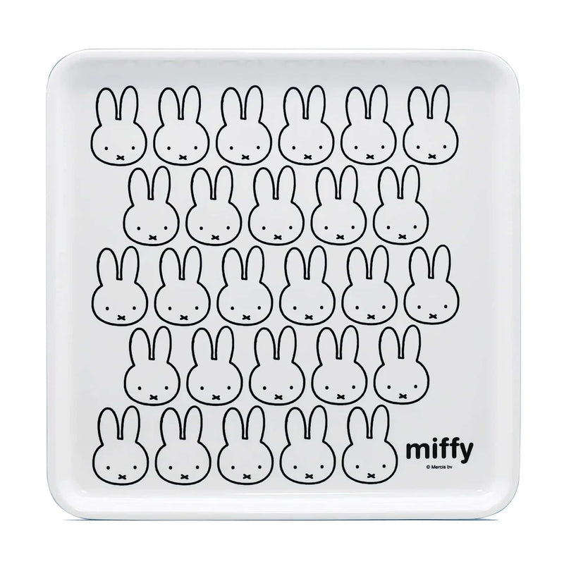 Miffy Face Series square tray, many